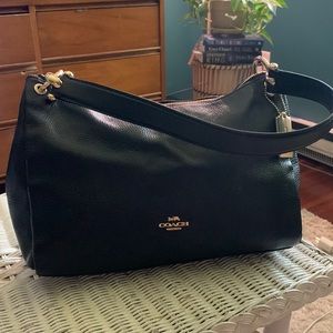 **Vintage Coach Bag Black Pebble**